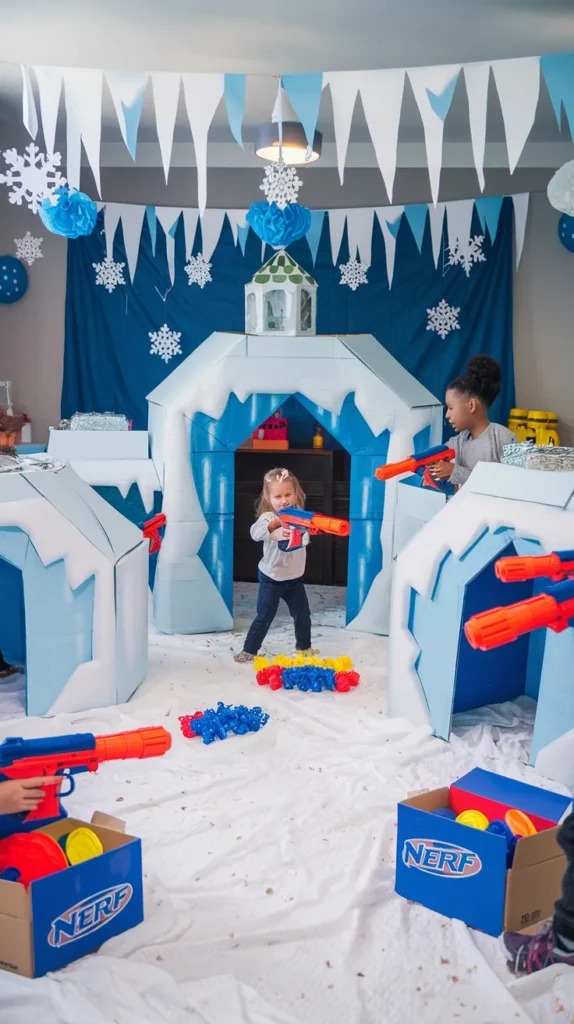 nerf birthday party ideas winter