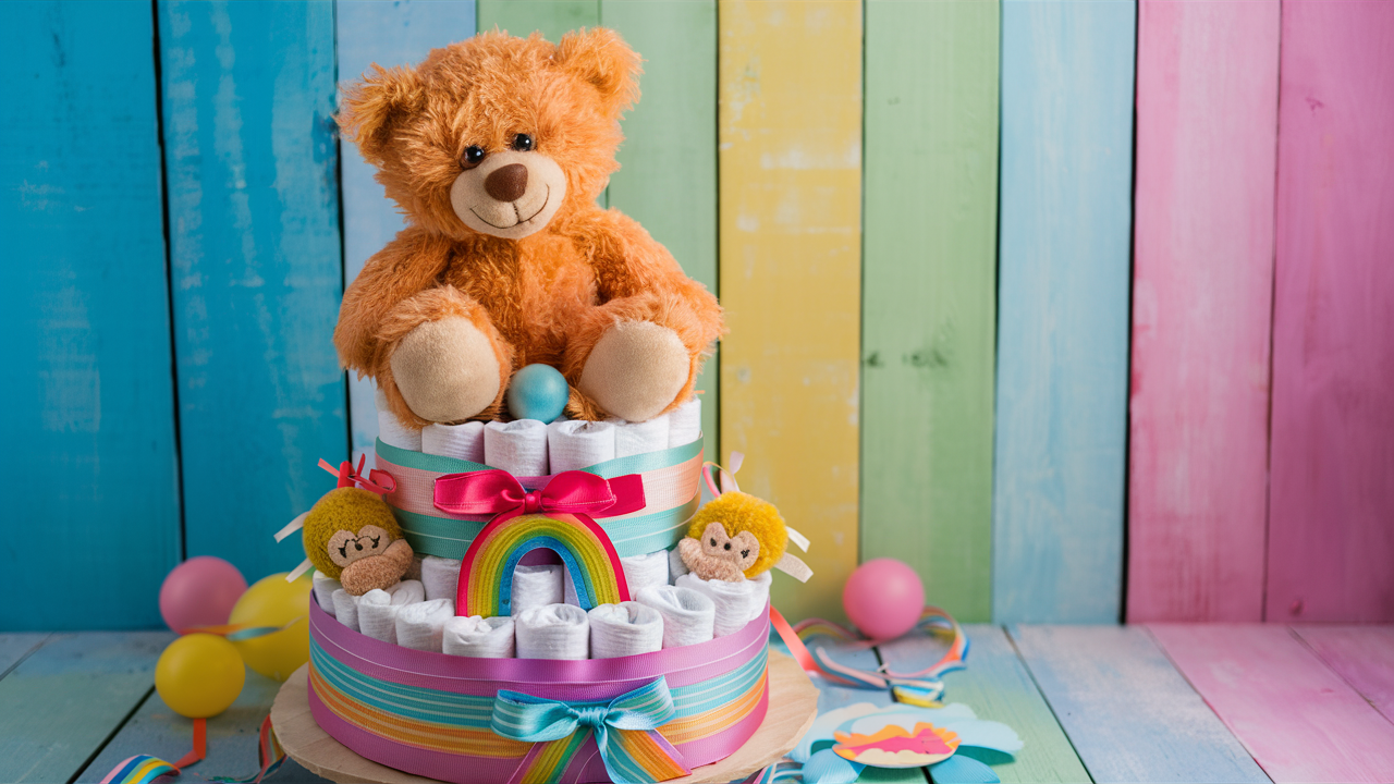 diaper cake ideas mushroom