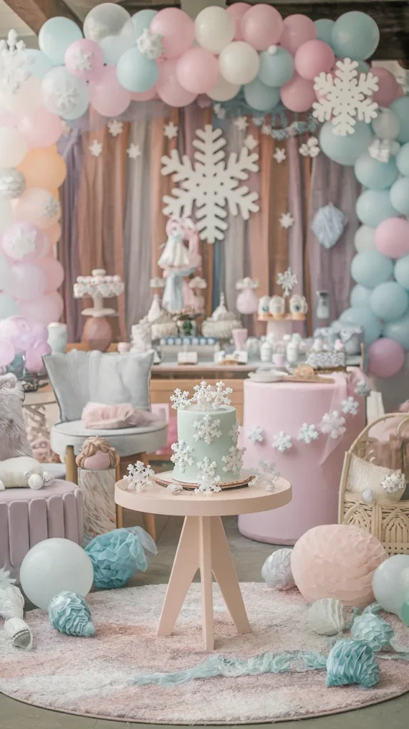 unique 1st birthday girl party ideas winter