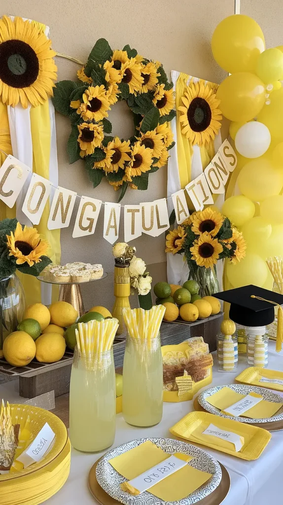 graduation party ideas yellow