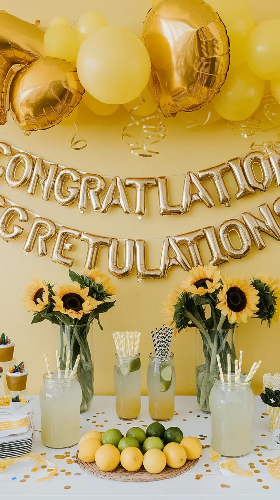 graduation party ideas yellow