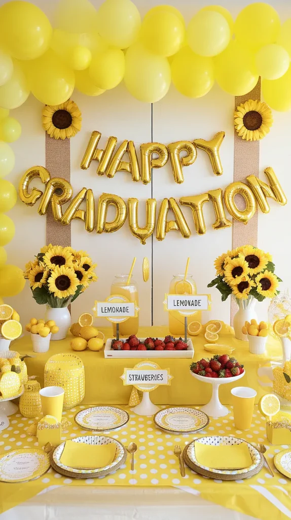 graduation party ideas yellow