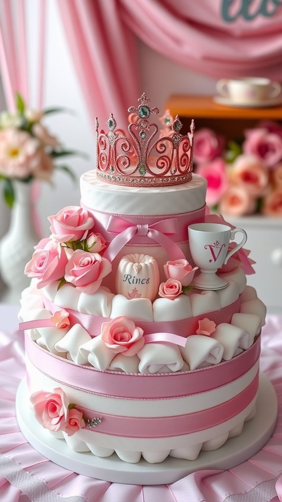Unique Diaper Cakes for Baby Girl