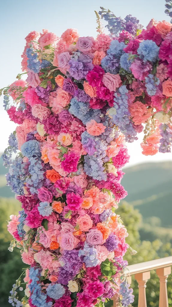 wedding flowers colorful