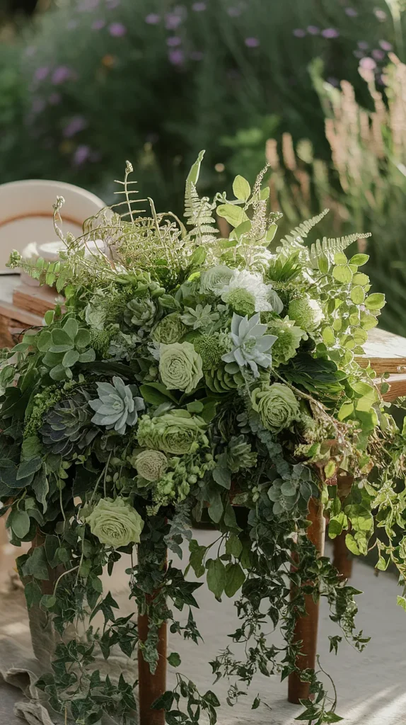 wedding flowers green