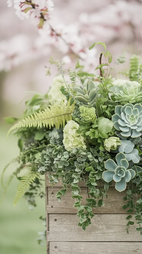 wedding flowers green