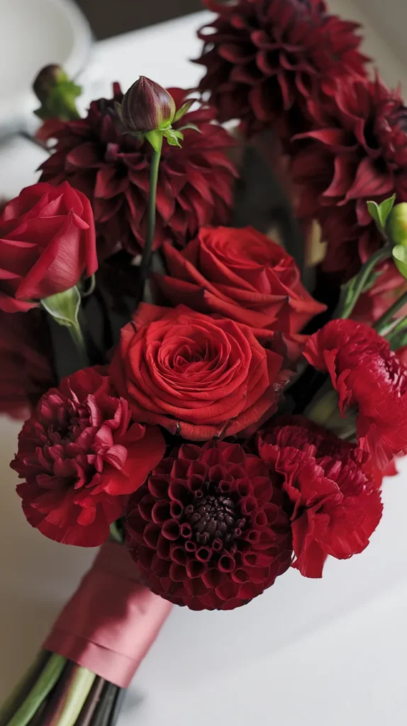 wedding flowers red