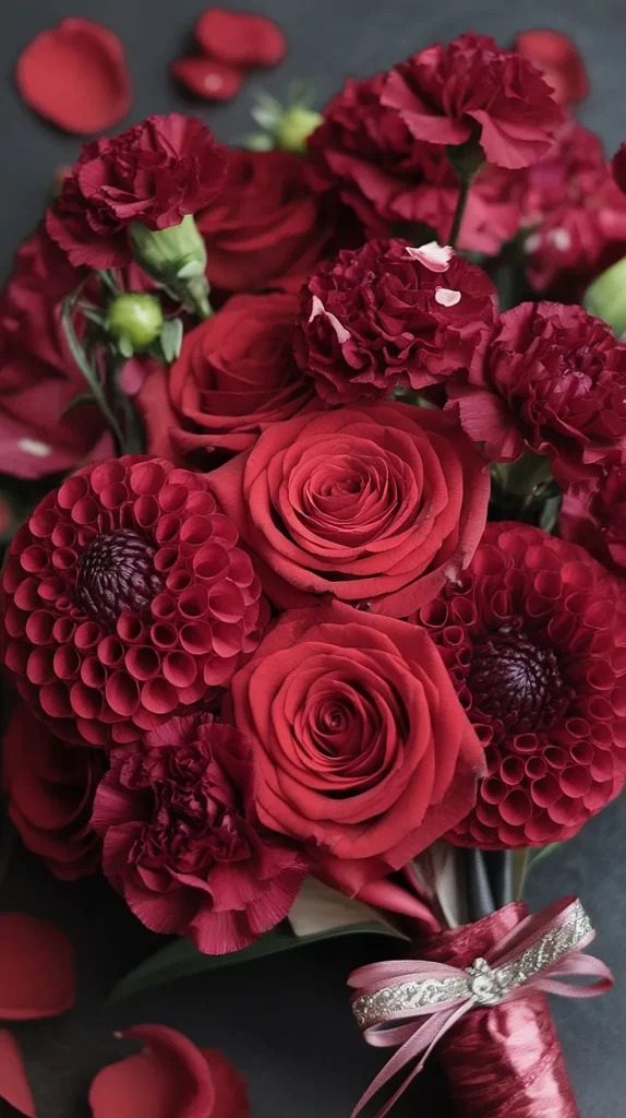 wedding flowers red