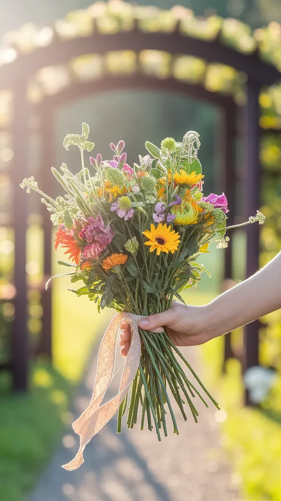 wedding flowers hand