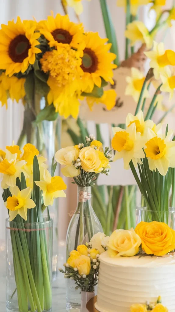 wedding flowers yellow