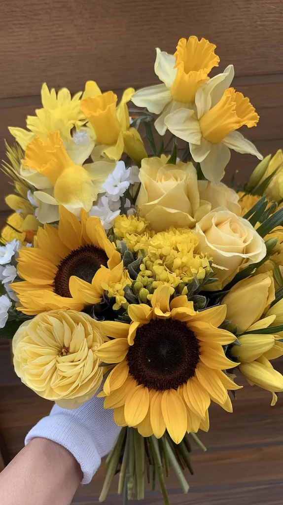 wedding flowers yellow