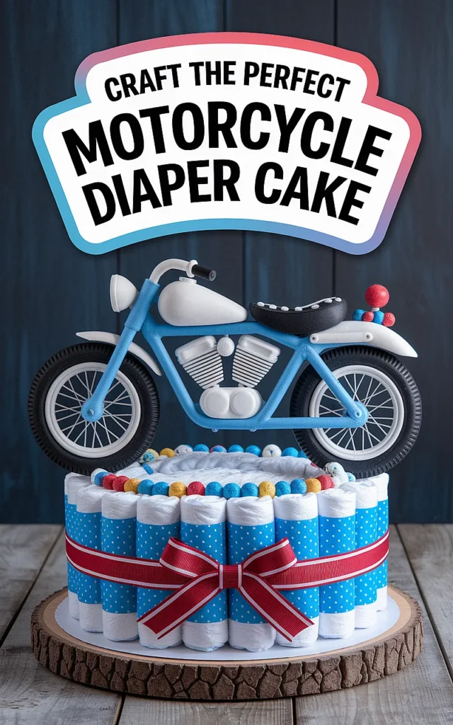 motorcycle diaper cake