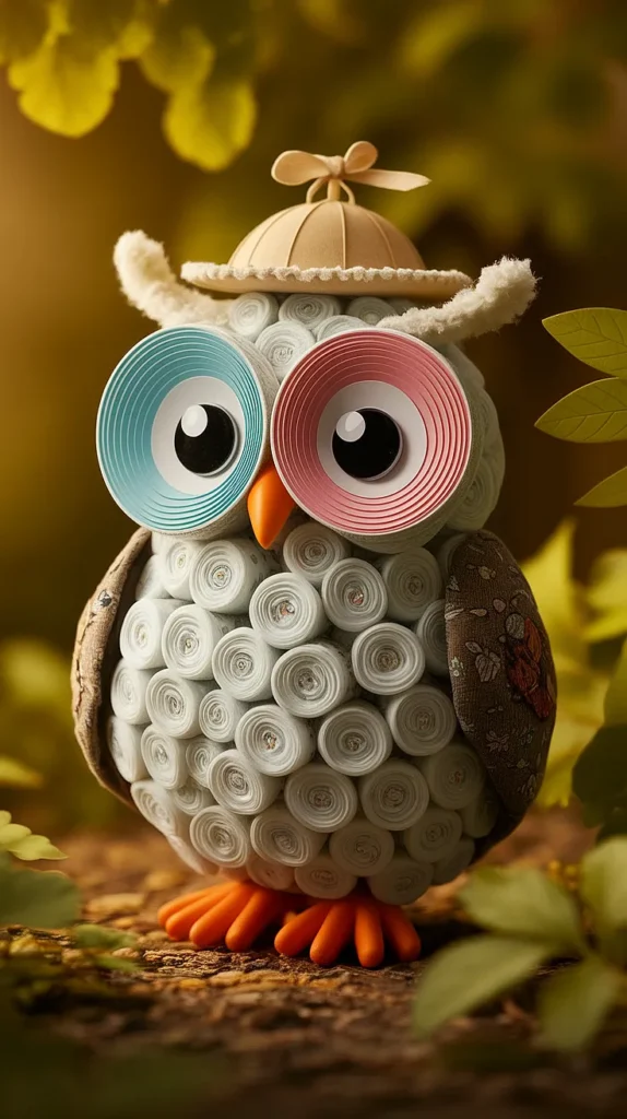 Owl Diaper Cake
