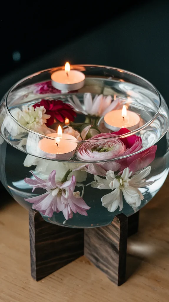 Submerged Flower Centerpieces