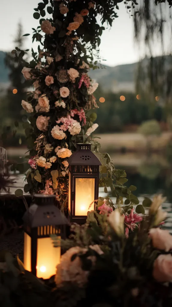 Lanterns Overflowing with Flowers