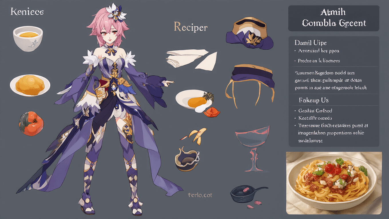 A vibrant cosplay of Furina from Genshin Impact featuring detailed costume elements, intricate makeup, and character styling in a fantastical setting.