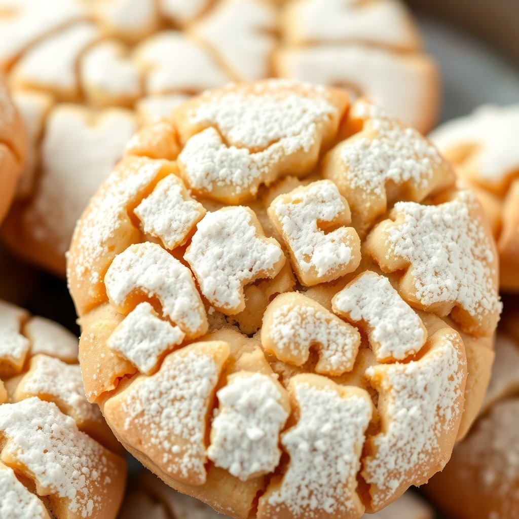 30 Delightful Mexican Wedding Cookie Recipes to Sweeten Your Celebrations Close-up of Mexican wedding cookies dusted with powdered sugar.