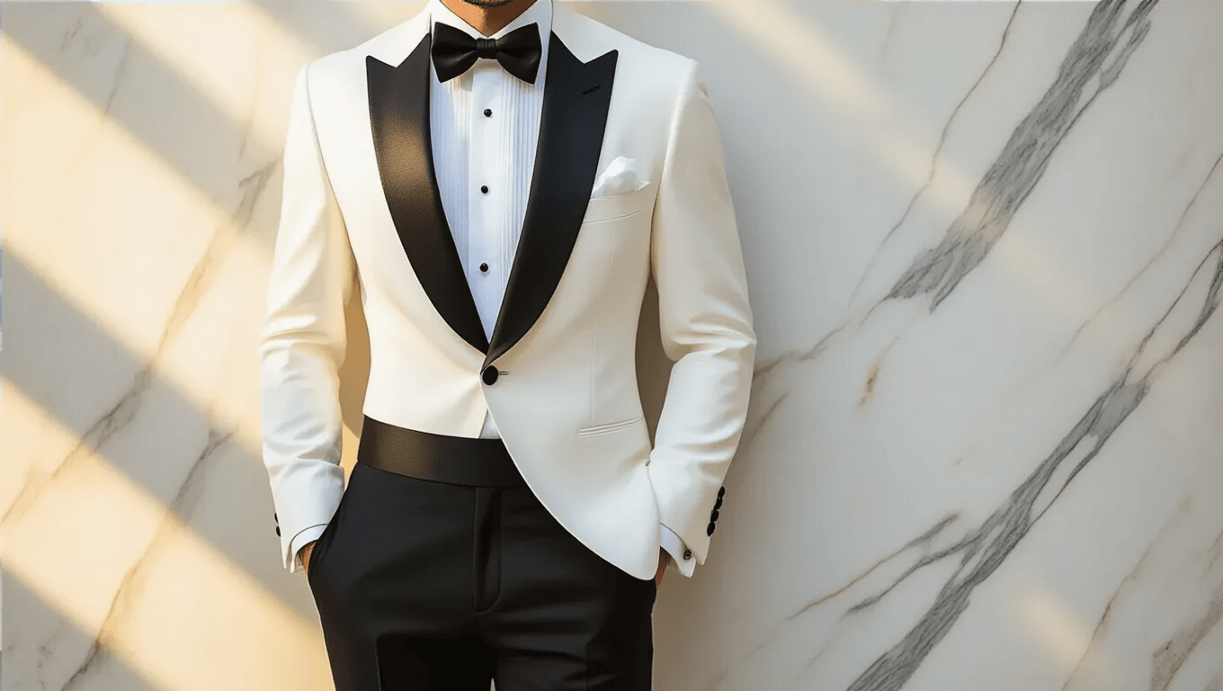 Styling a White Dinner Jacket with Black Trousers: Your Complete Guide ...