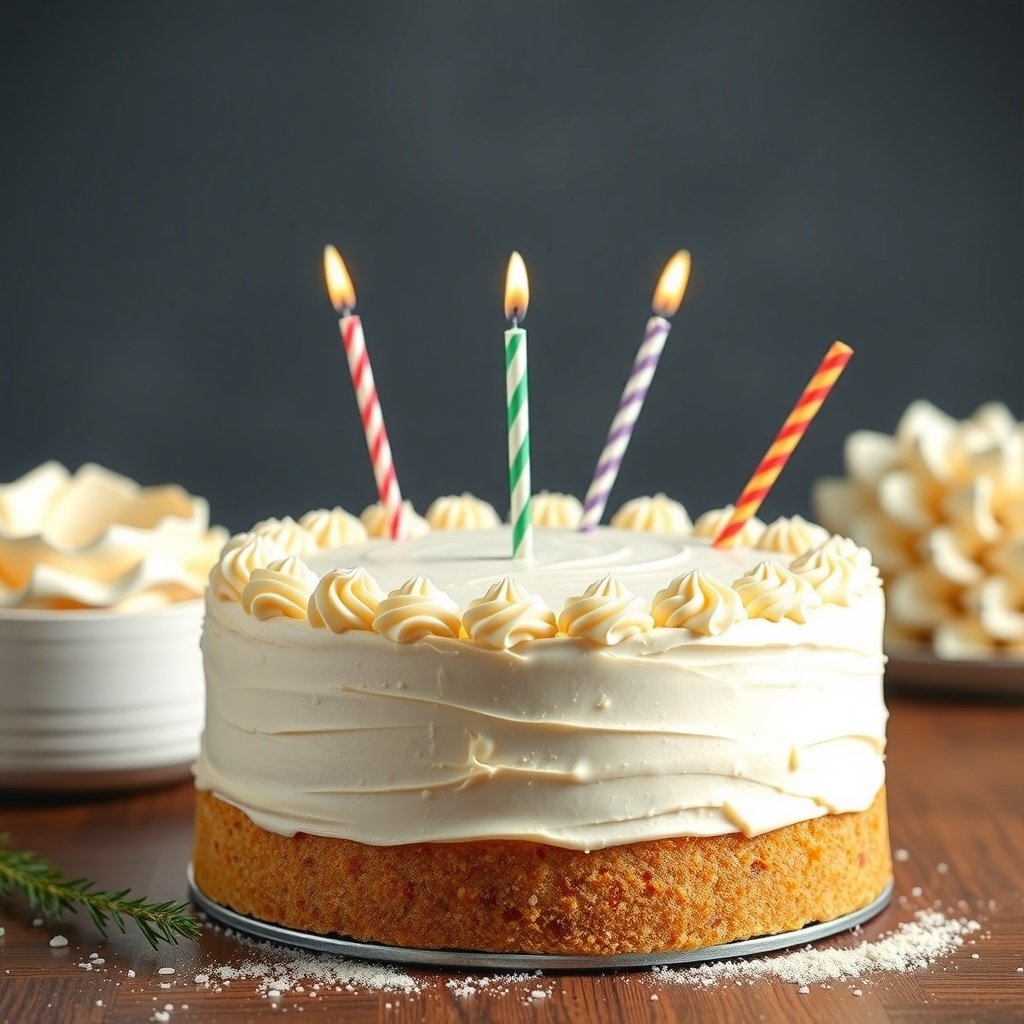 30 Delicious New Year Cake Recipes to Celebrate in Style A classic vanilla bean cake with candles on top, perfect for celebrations. New Year Cake