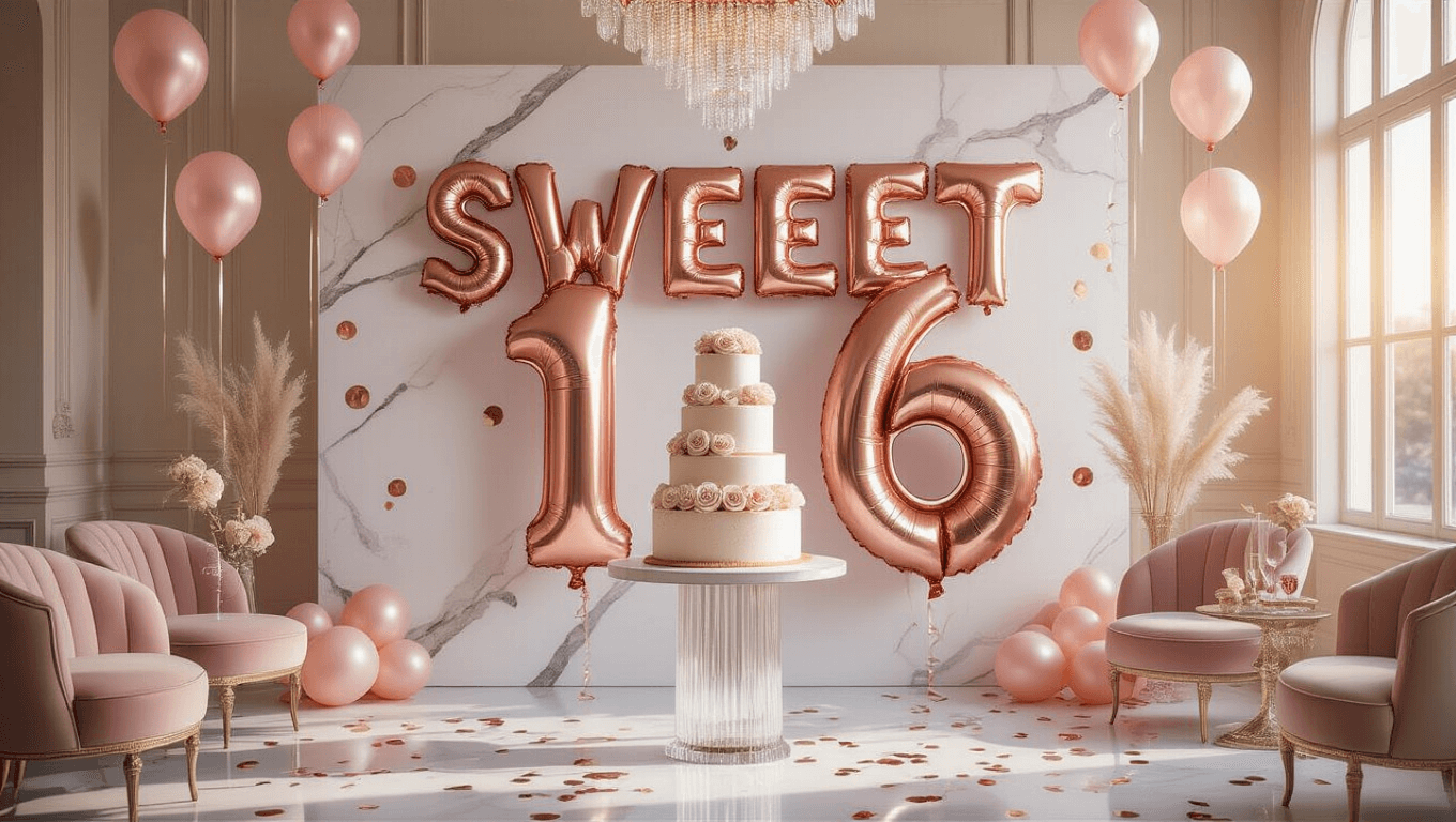Sweet 16 Party Balloons: Your Complete Guide to Number 16 Balloon ...
