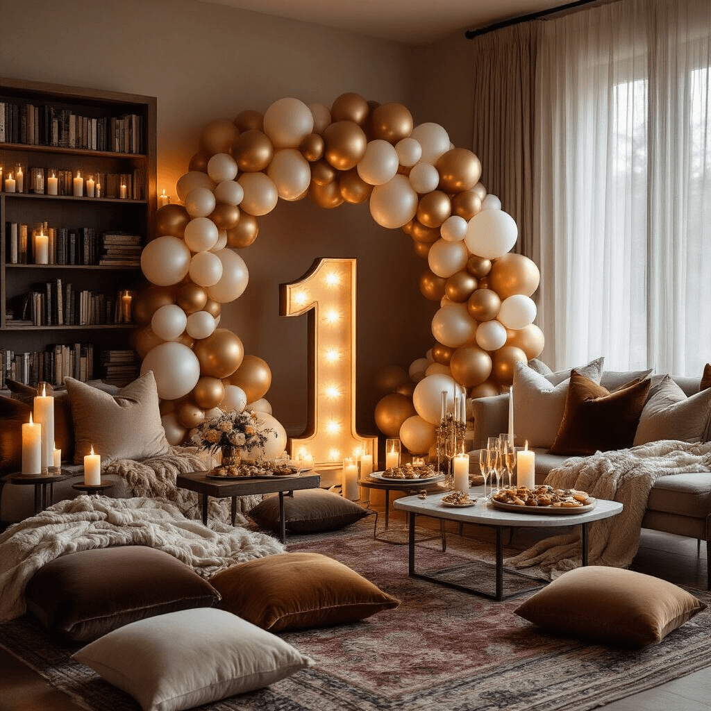 Marquee Numbers with Balloon Garlands: The Party Statement You Didn't Know You Needed