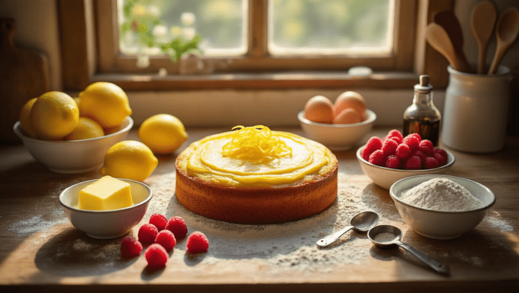 Lemon Raspberry Gateau Lemon Raspberry Cake That'll Make You Look Like a Proper Baker