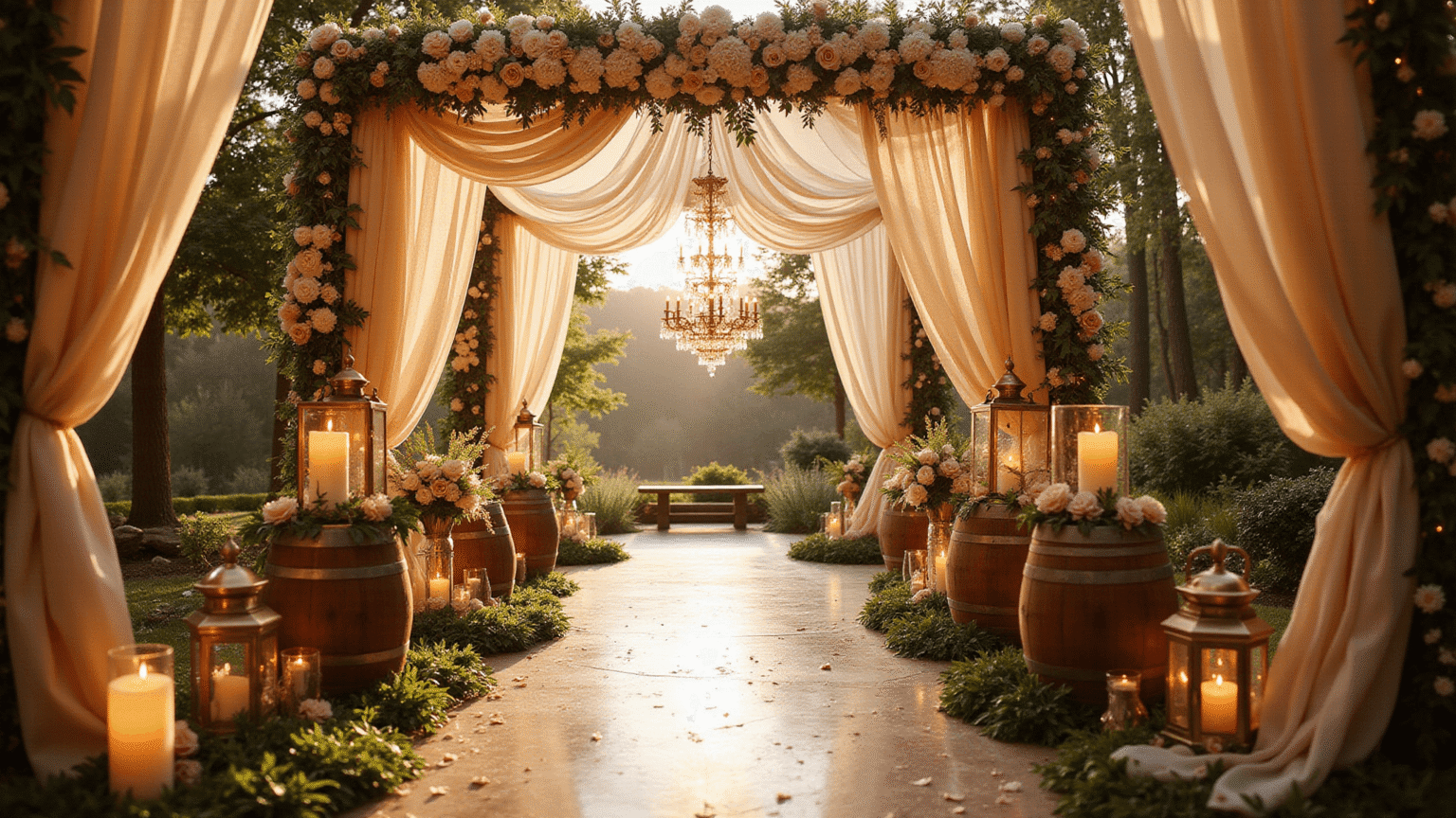 Popular Wedding Entrance Décor Ideas That'll Make Your Guests Gasp