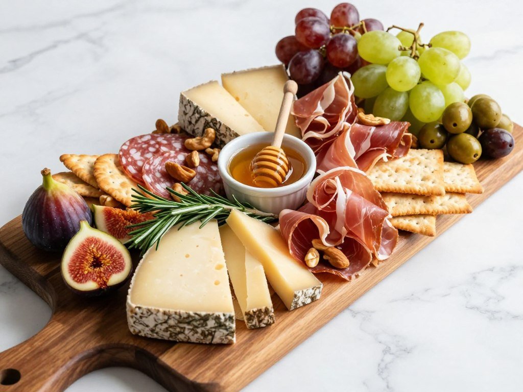 elegant birthday dinner appetizer spread with charcuterie board elegant birthday dinner appetizer spread with charcuterie board