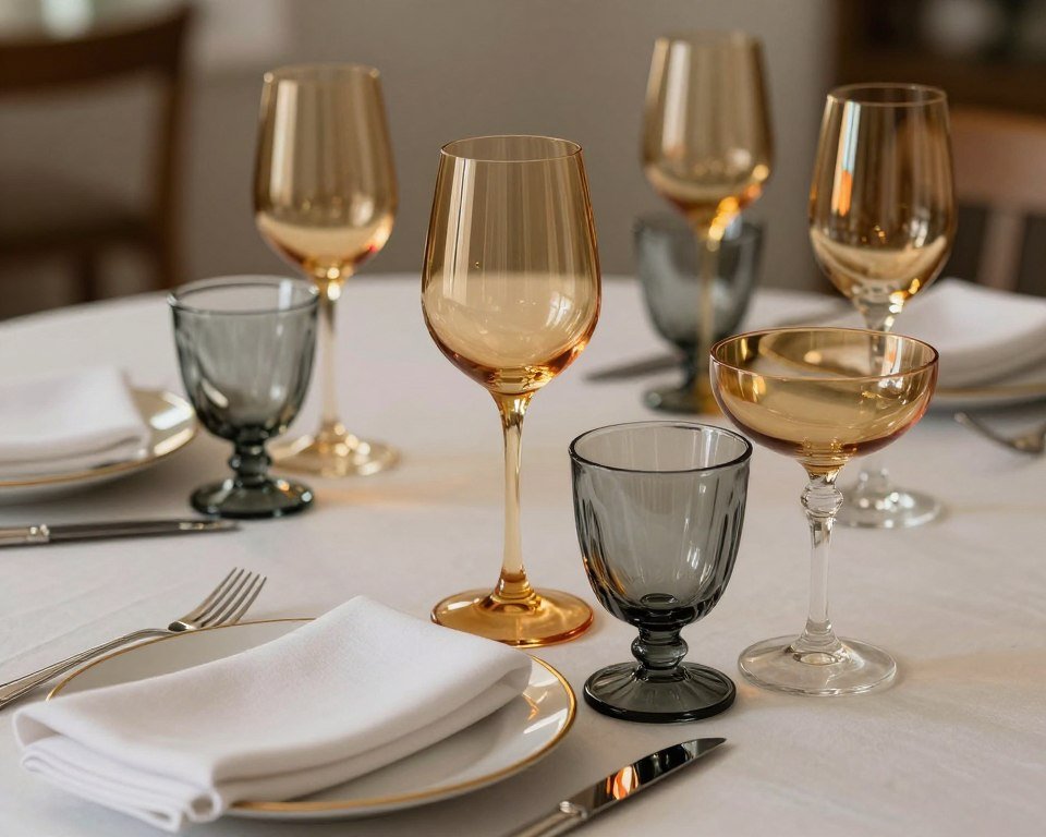 luxury birthday dinner table with statement colored glassware luxury birthday dinner table with statement colored glassware