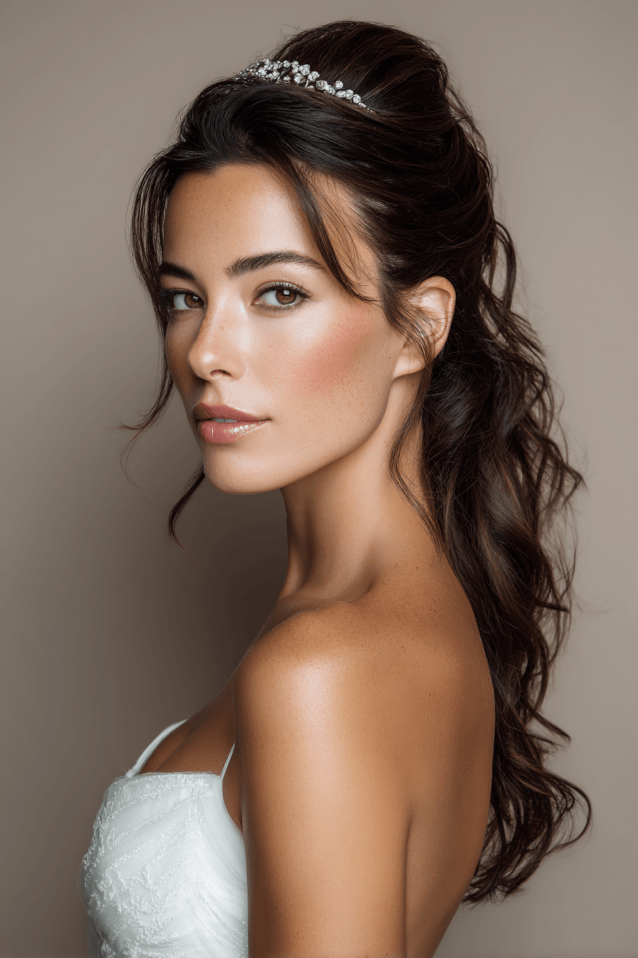 27 Classy Half Up Half Down Wedding Hair Ideas for Elegant Brides