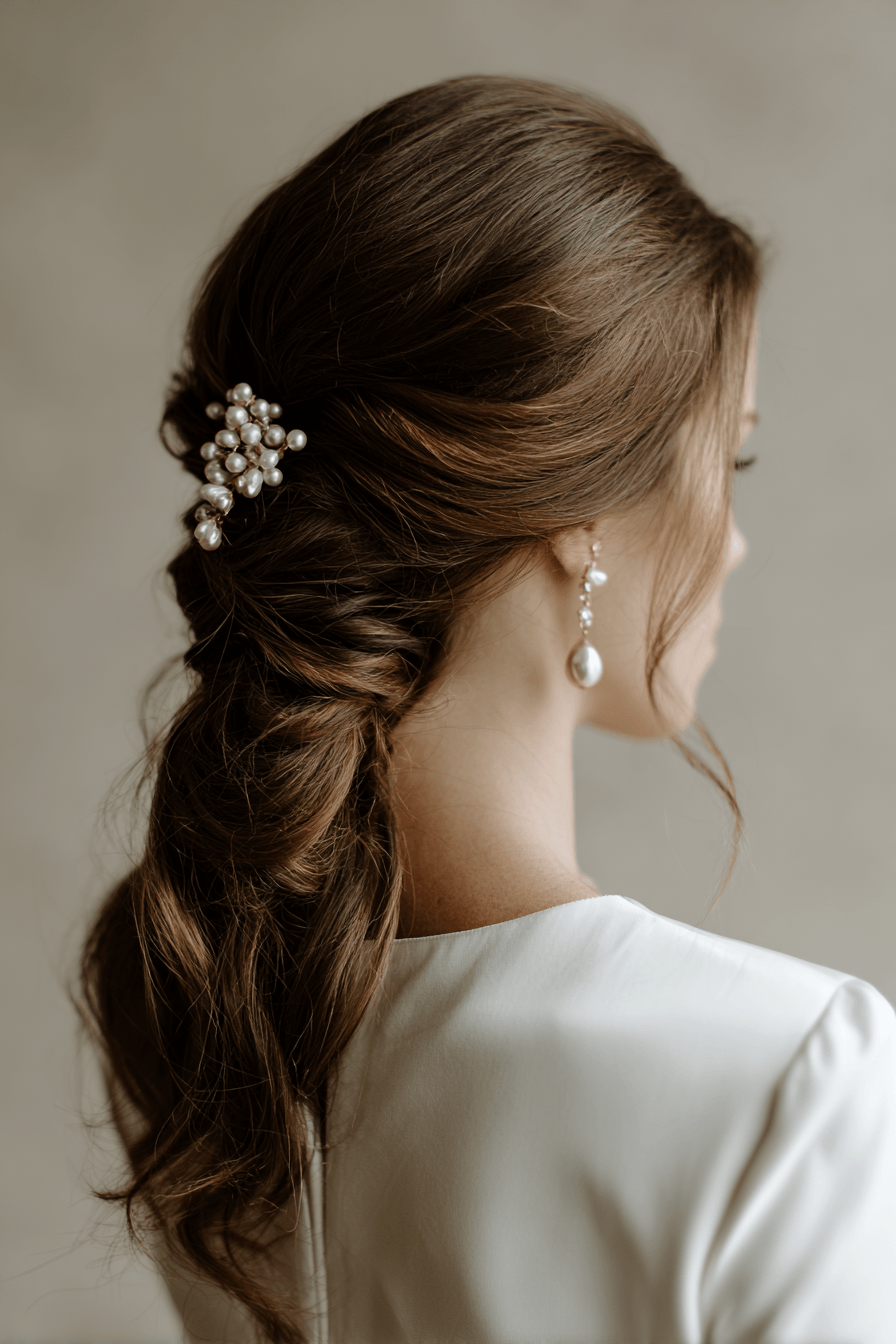 27 Classy Half Up Half Down Wedding Hair Ideas for Elegant Brides