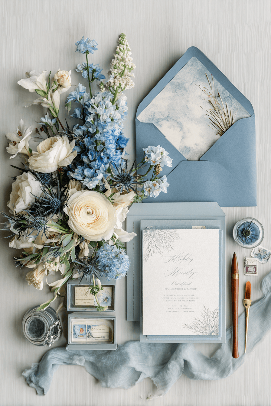 27 Dusty Blue Wedding Color Palettes That Are Simply Perfect