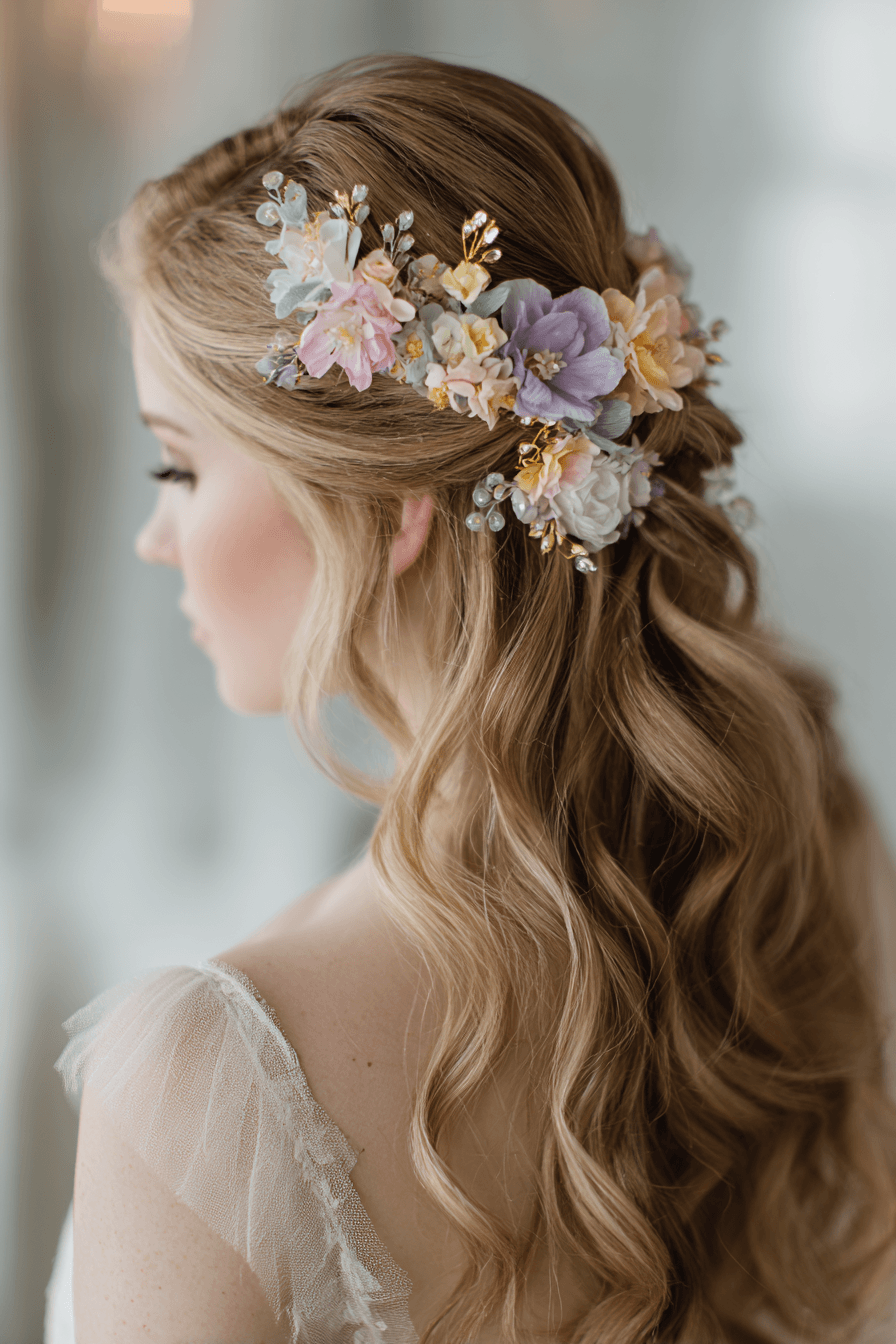 27 Classy Half Up Half Down Wedding Hair Ideas for Elegant Brides