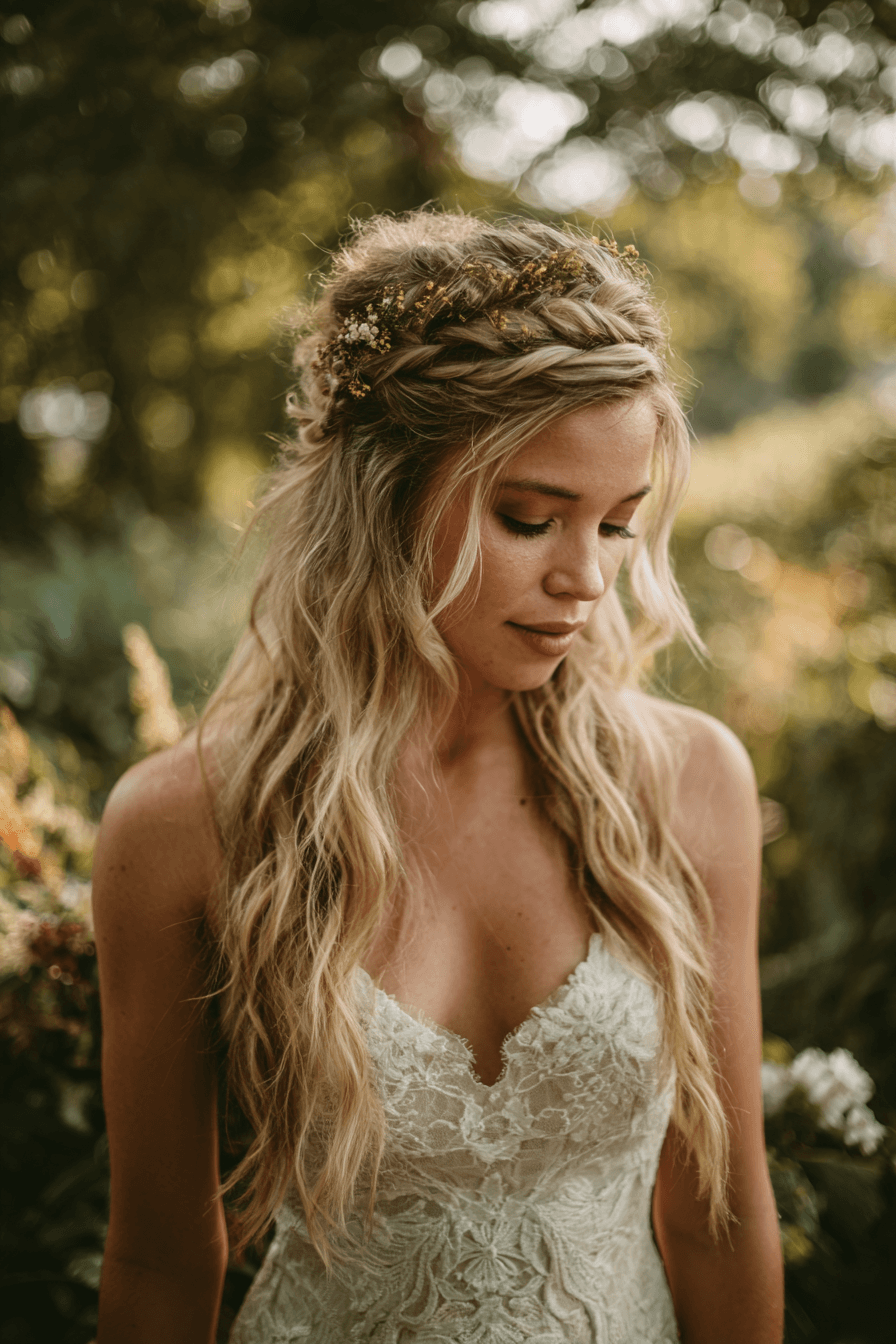 27 Classy Half Up Half Down Wedding Hair Ideas for Elegant Brides