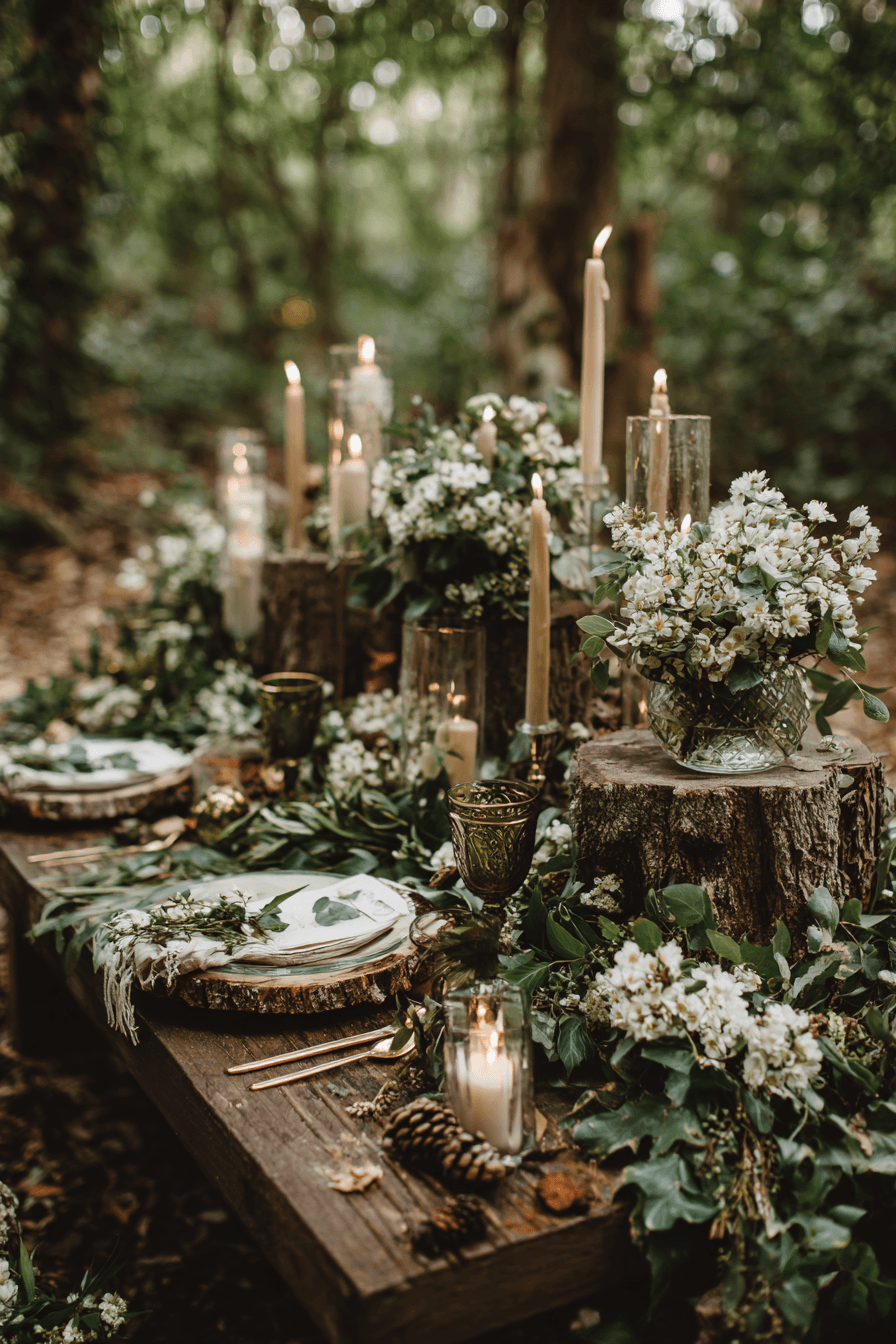 27 Whimsical Forest Wedding Ideas for a Magical Atmosphere