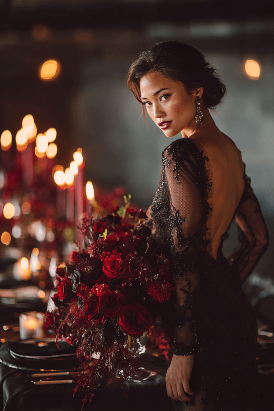 27 Dark Romantic Wedding Ideas for a Love That Defies Time
