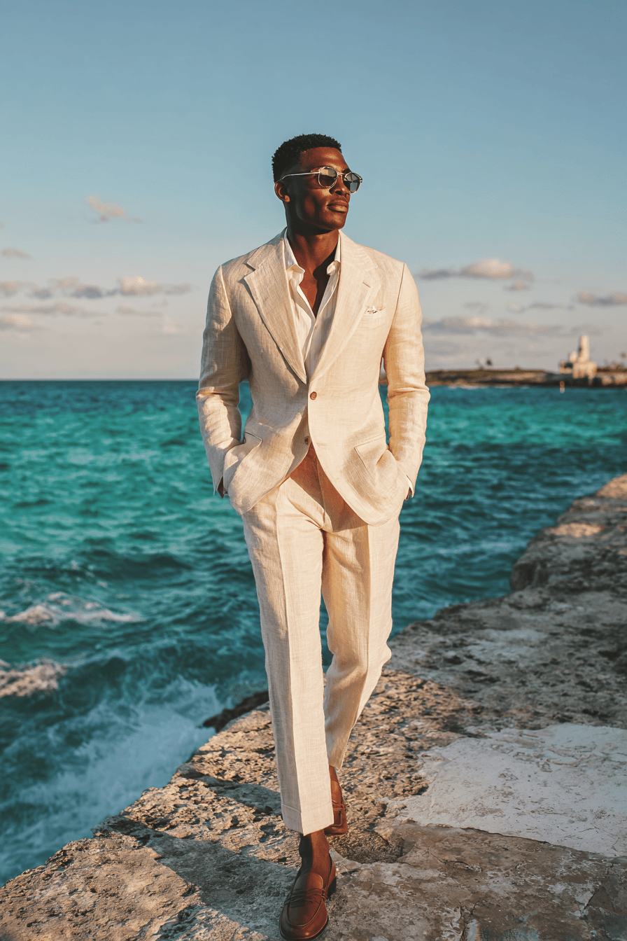 27 Beach Wedding Outfit Ideas for Men That Look Effortlessly Stylish
