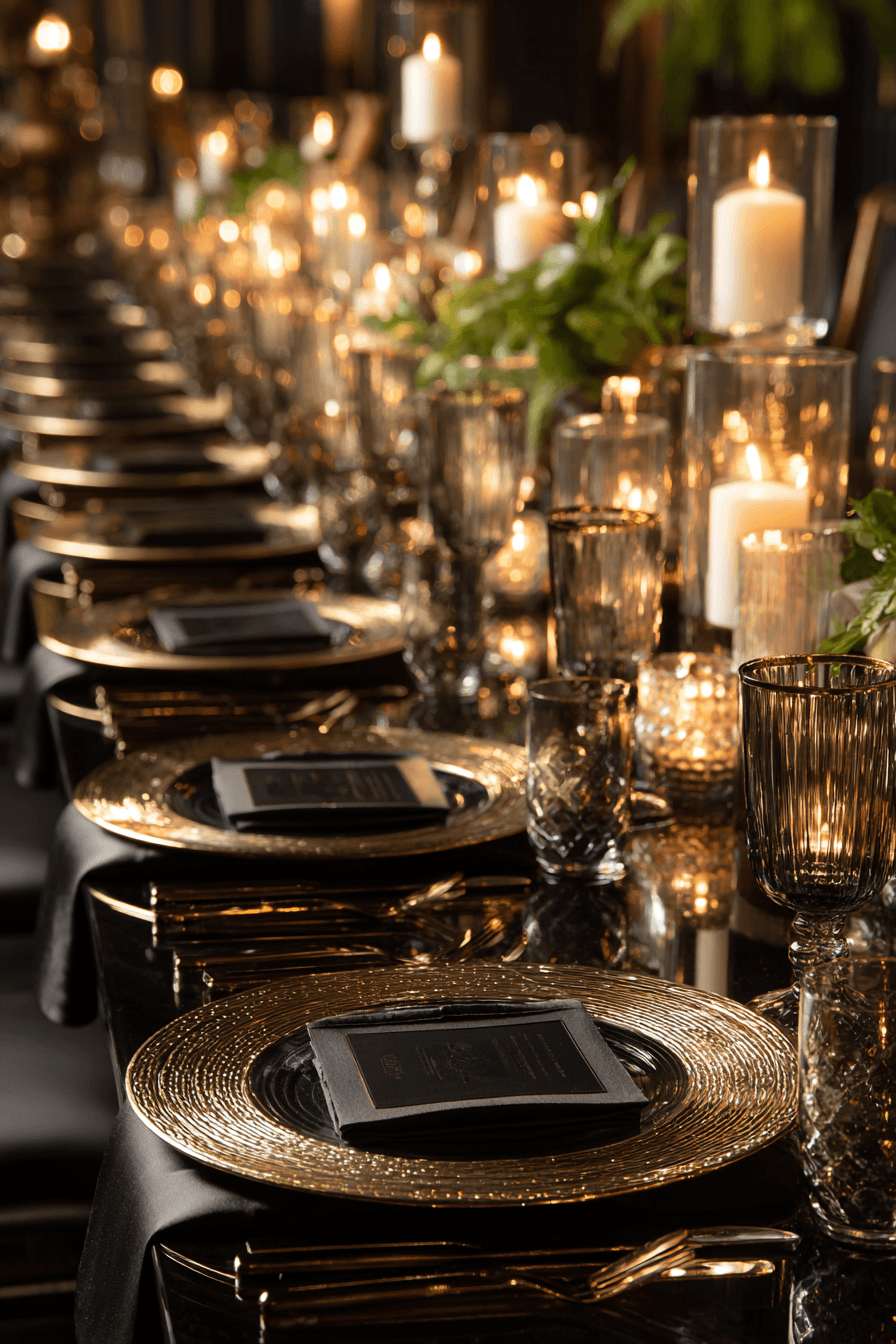 27 Black and Gold Dinner Party Ideas for a Luxurious Celebration