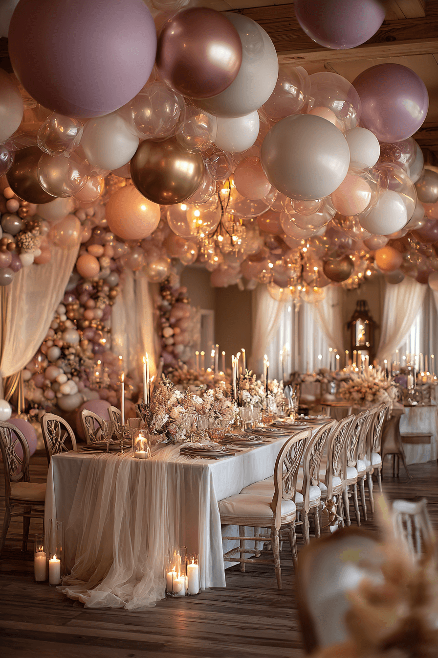 27 Dreamy Wedding Balloon Backdrop Ideas for Photos