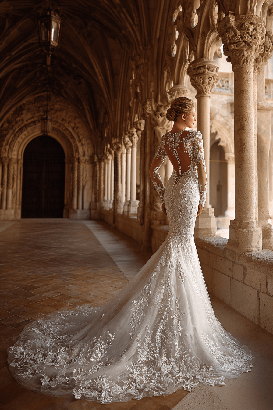 27 Stunning Mermaid Wedding Dresses with Sleeves for a Timeless Bridal Look