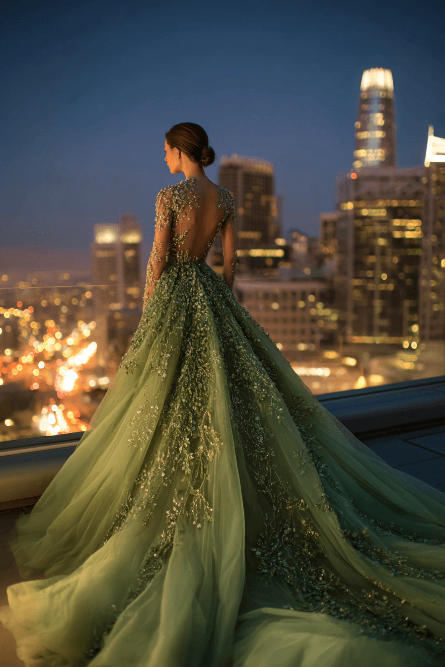 27 Elegant Green Wedding Dresses for a Beautiful Wedding Day