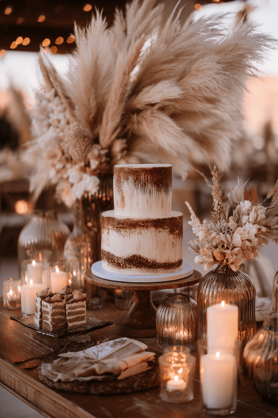 27 Stunning Wedding Cake Table Decoration Ideas for Elegant Receptions