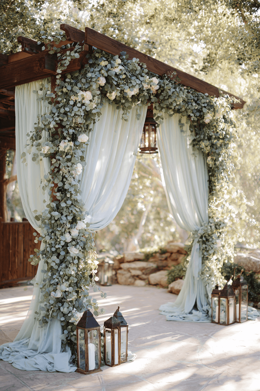 27 Stunning Sage Green Wedding Backdrop Ideas for an Elegant Celebration