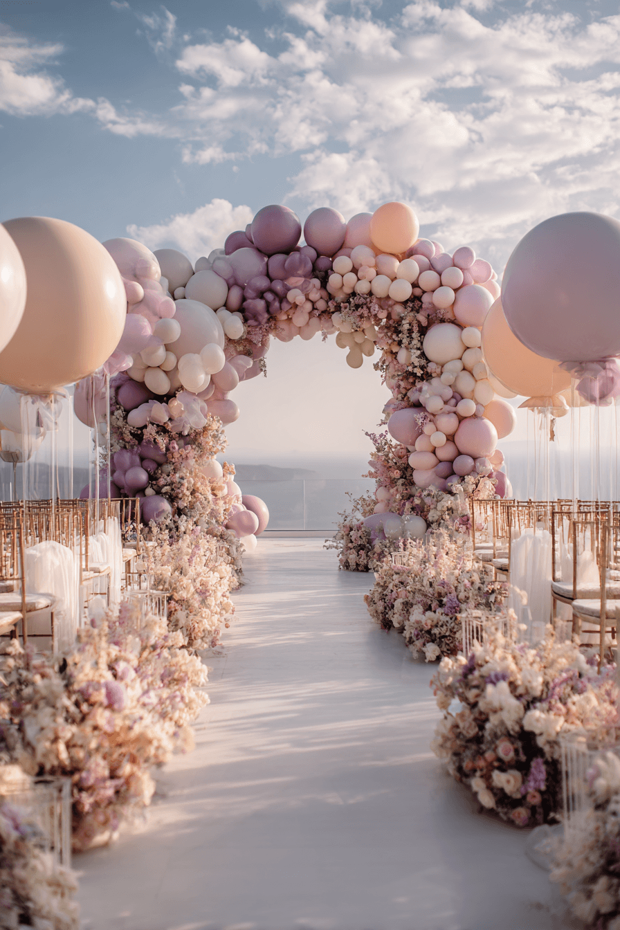 27 Dreamy Wedding Balloon Backdrop Ideas for Photos