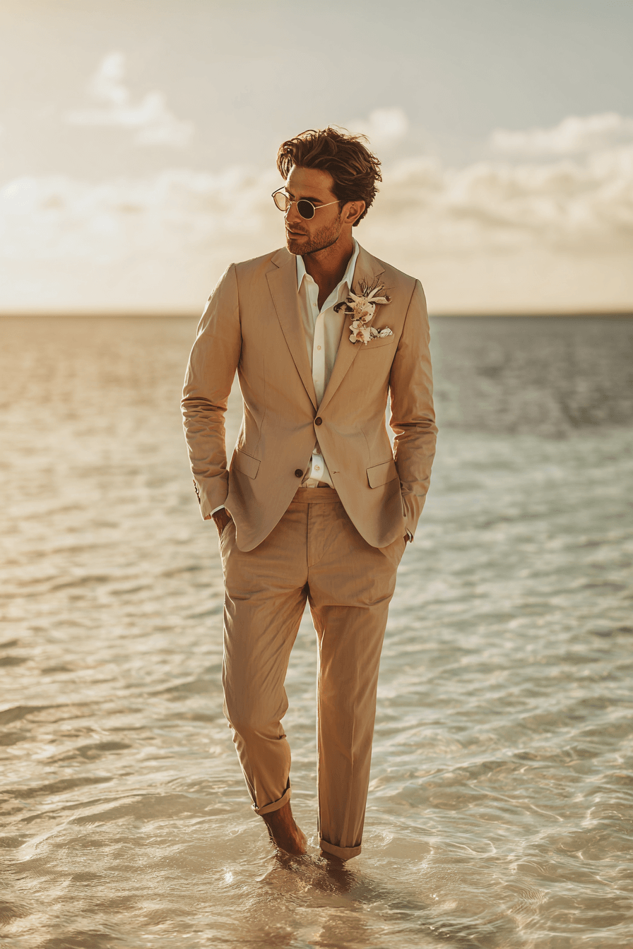 27 Beach Wedding Outfit Ideas for Men That Look Effortlessly Stylish