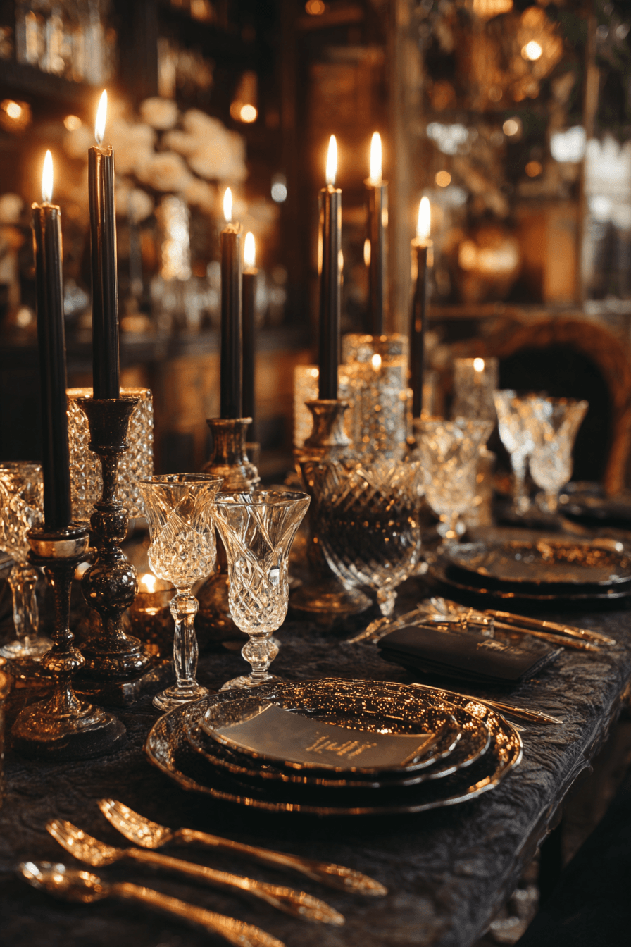 27 Black and Gold Dinner Party Ideas for a Luxurious Celebration