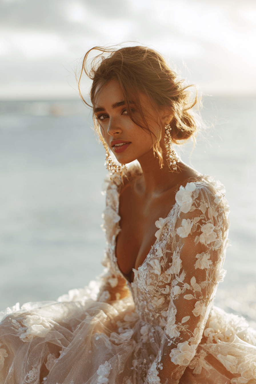27 Flowy Beach Wedding Dress Ideas for a Romantic Coastal Wedding