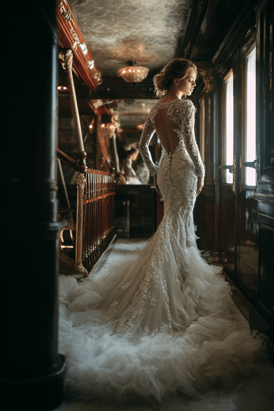 27 Stunning Mermaid Wedding Dresses with Sleeves for a Timeless Bridal Look