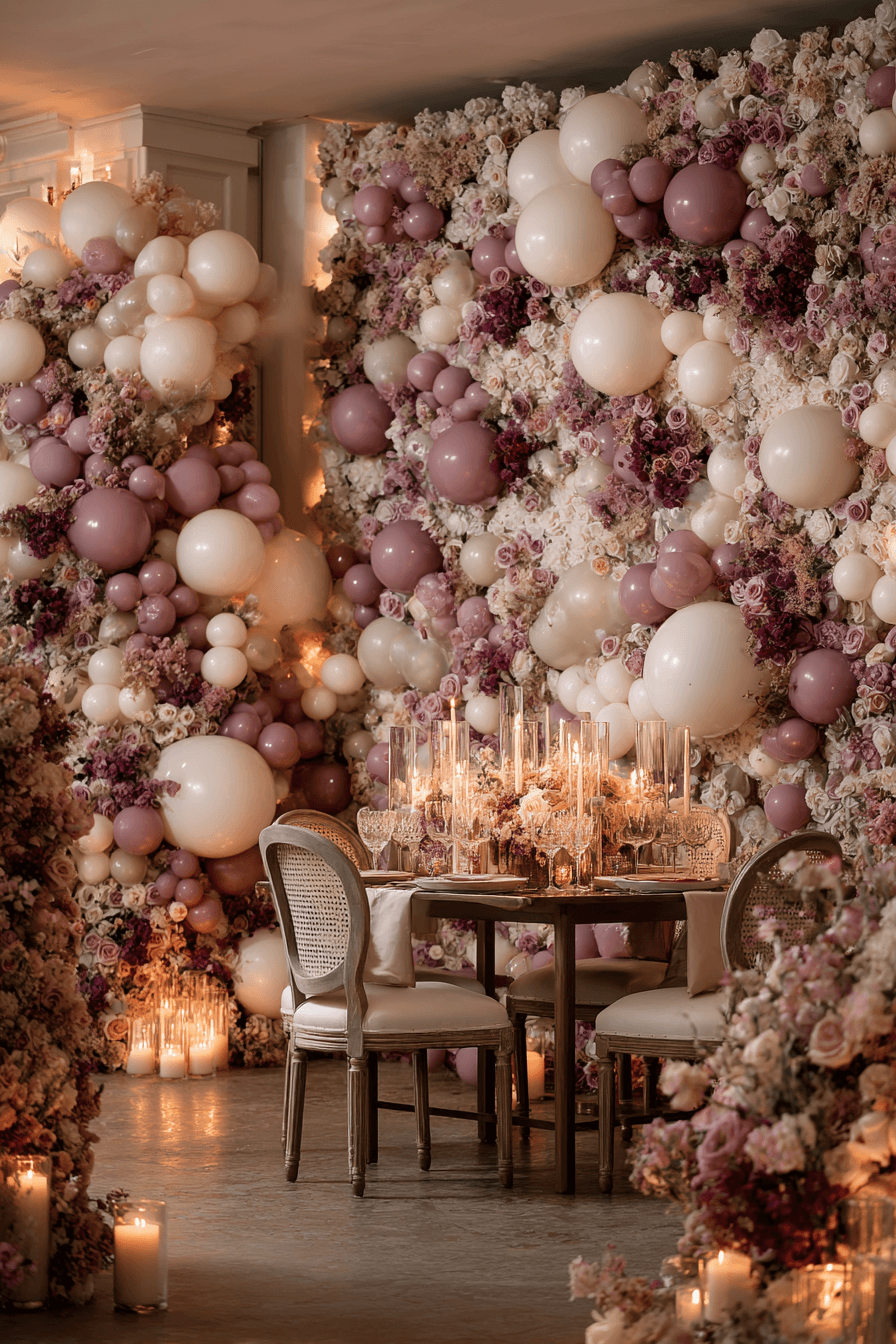 27 Dreamy Wedding Balloon Backdrop Ideas for Photos