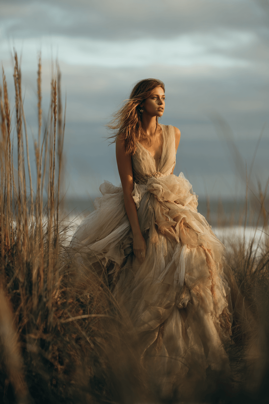 27 Flowy Beach Wedding Dress Ideas for a Romantic Coastal Wedding